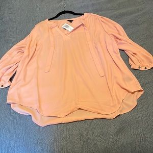 Peach Torrid Top with ties